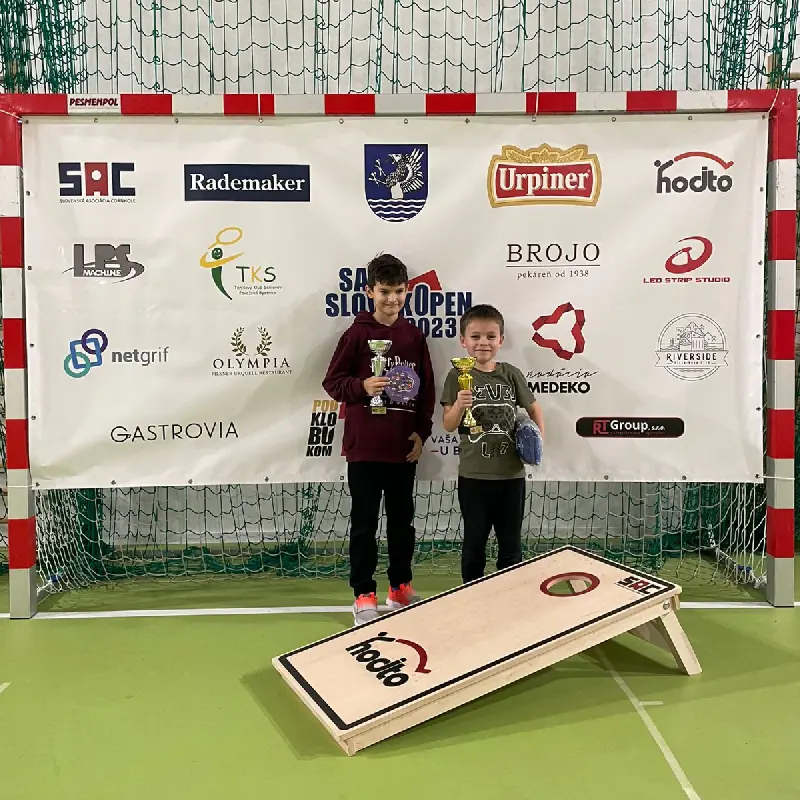 Finále cornhole turnaja žiakov na SAC Slovak Open 2023