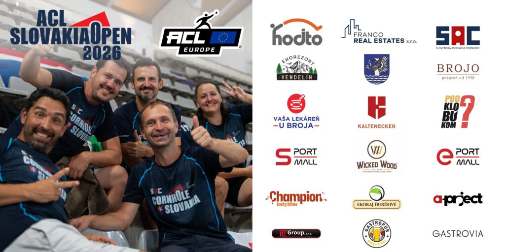 Partneri podujatia ACL Slovakia Open 2026 - Ďakujeme za podporu